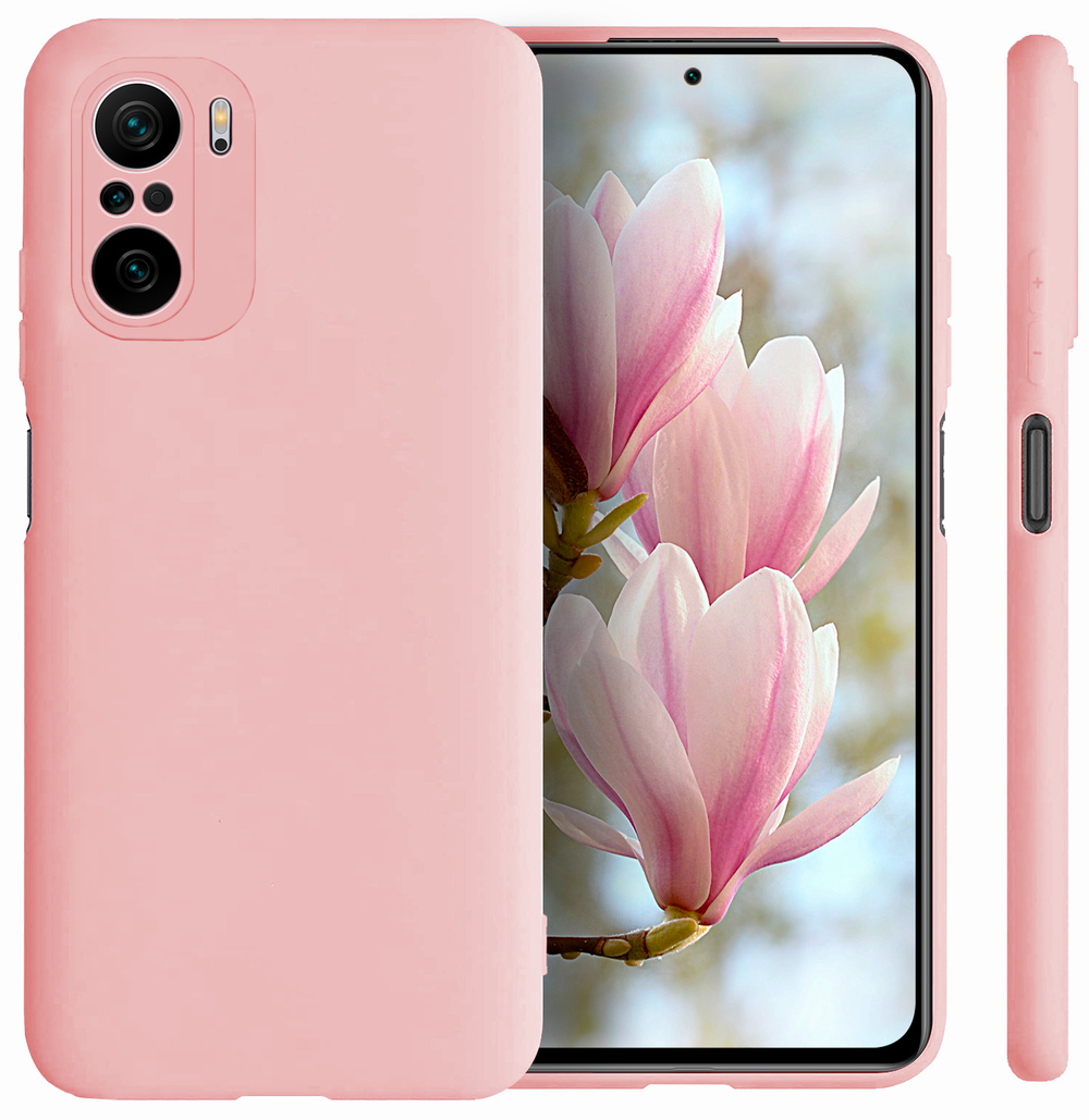 Мягкий Soft Touch чехол из силикона для XIAOMI POCO F3 / K40 / MI 11i с бархатной подкладкой