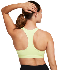 Теннисный бюстгальтер Nike Swoosh Medium Support Non-Padded Sports - luminous green/black
