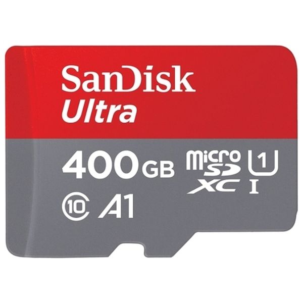 Карта памяти SanDisk Ultra microSDXC Class 10 UHS Class 1 A1 100MB/s 400GB + SD adapter (SDSQUAR- 400G)