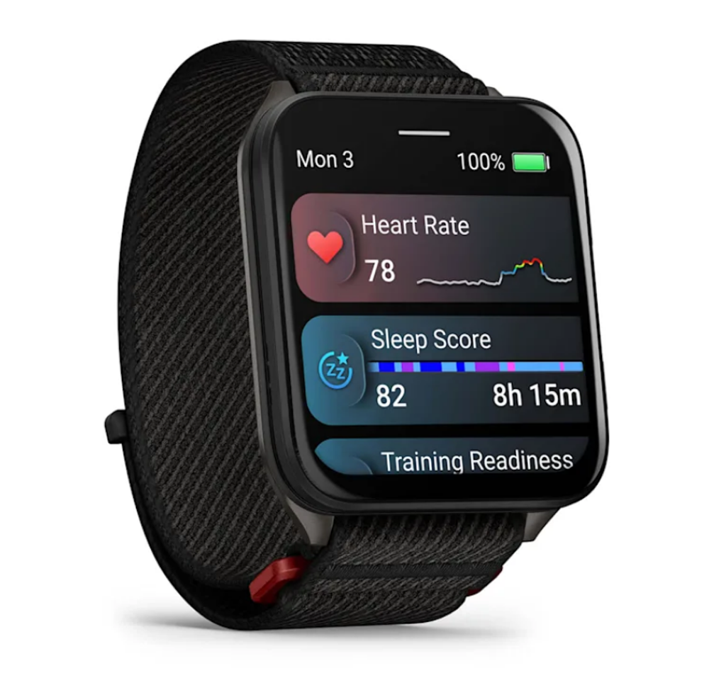 Смарт-часы Garmin Venu X1, Amoled, 51,2 черно-сланцевые титана,  черный браслет нейлон, 010-02980-02