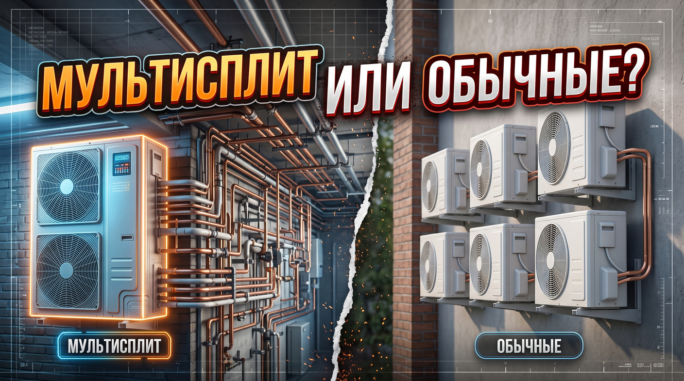 Мультисплит-система или отдельные кондиционеры? Инженерный разбор для квартиры и коттеджа