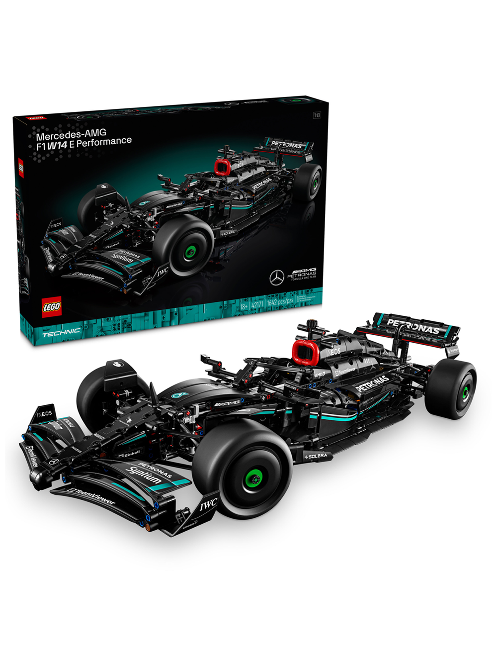 Конструктор лего техник Гоночная машина мерседес-AMG F1 W14 Performance 42171 | LEGO Technic Mercedes 1642 детали | 18+