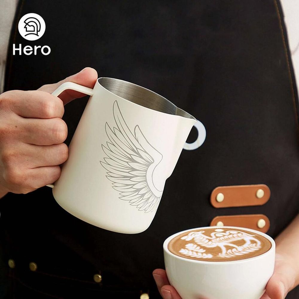 Питчер молочник 600 мл LATTE COLOR ART белый матовый d 9,2/7,9 см h11,2 см нерж. ZeroHero