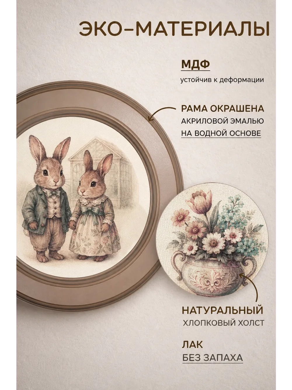 Картина на стену интерьерная на холсте 27 см