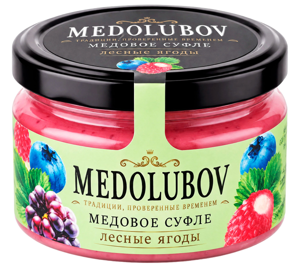 Медовое суфле лесные ягоды Медолюбов 250 мл