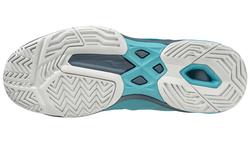 Мужские кроссовки теннисные Mizuno Wave Exceed Light AC - maui blue/white/china blue