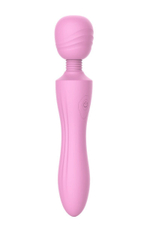 Розовый жезловый вибромассажер Pink Lady - 21,6 см.