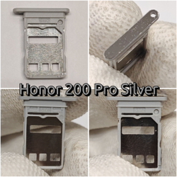 Сим лоток для Honor 200 Pro (ELP-NX9) Держатель Sim. Оригинальное качество (Цвет: Чёрный)