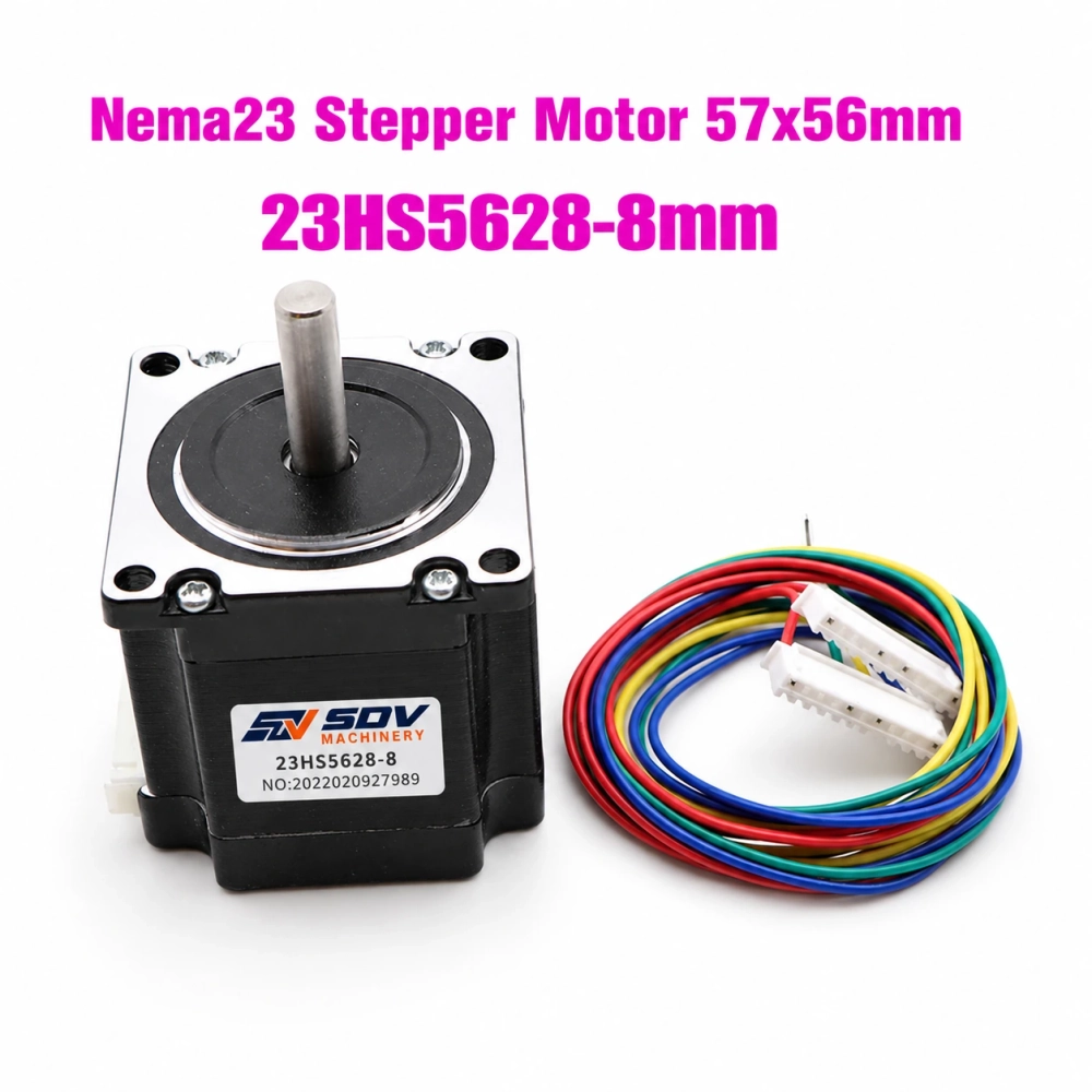 Шаговый двигатель Nema23 с ЧПУ SDV-23HS5628 — 4-жильный кабель, шаг 57 мм для 3D-принтера