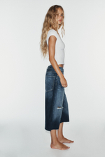 ДЖИНСОВЫЕ ШОРТЫ-БЕРМУДЫ BAGGY TRF — ZARA