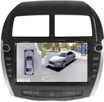 Магнитола для Mitsubishi ASX 2010-2016, Peugeot 4008, Citroen C4 Aircross (рамка с крутилками и кнопками) - Teyes CC3-2K-360 на Android 10, Быстрая, 2K QLED, CarPlay, 4G SIM-слот, 4 камеры в комплекте