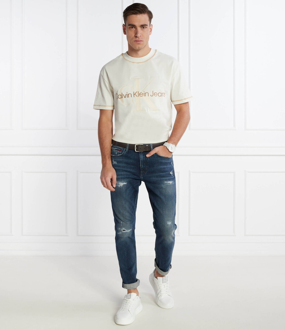 Футболка CALVIN KLEIN JEANS - кремовый(J30J324673)