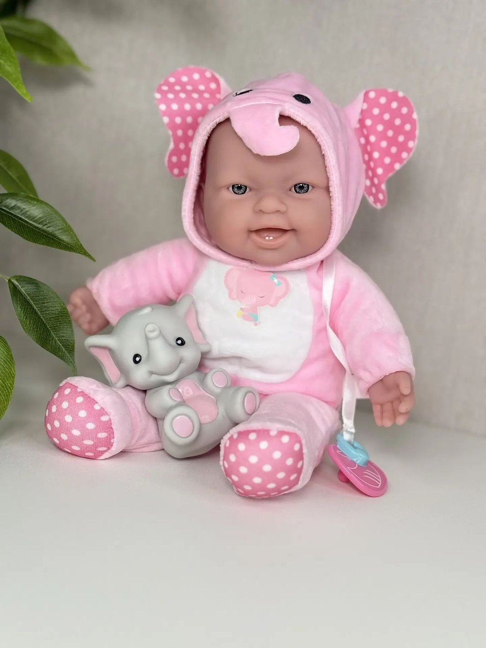 Кукла для девочки мягконабивная в костюме Слоника 30см (35300)