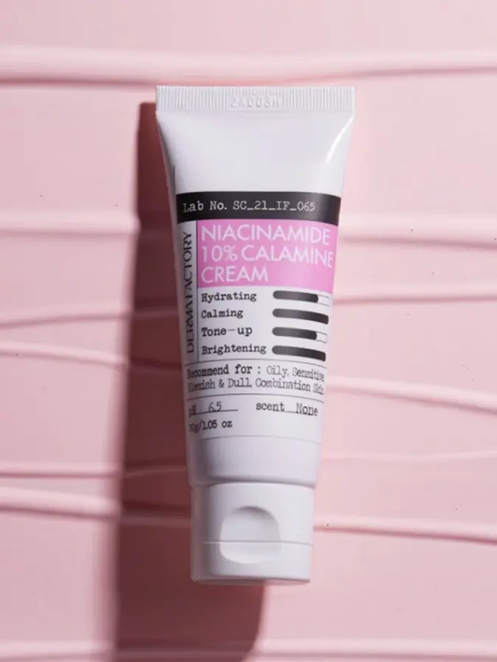 Себорегулирующий крем для лица с ниацинамидом и каламином Derma Factory Niacinamide 10% Calamine Cream