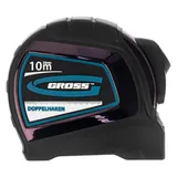 Рулетка "Doppelhaken",10 м x 25 мм,двухсторонний зацеп,Нейлон,двусторонняя шкала,автоматическая фиксация Gross — фото 5