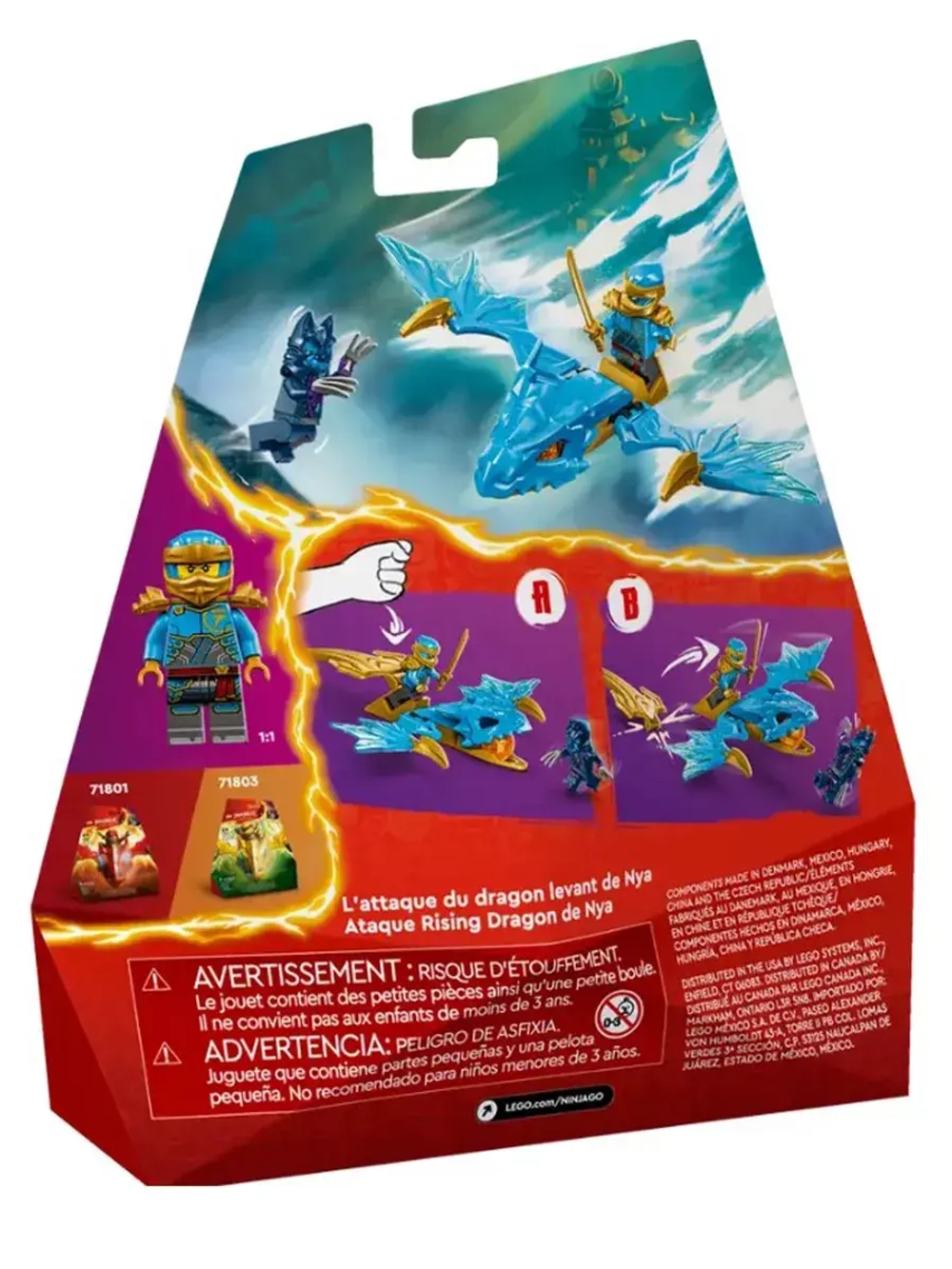 Конструктор Лего Ниндзяго Атакующий дракон Найи Ninjago