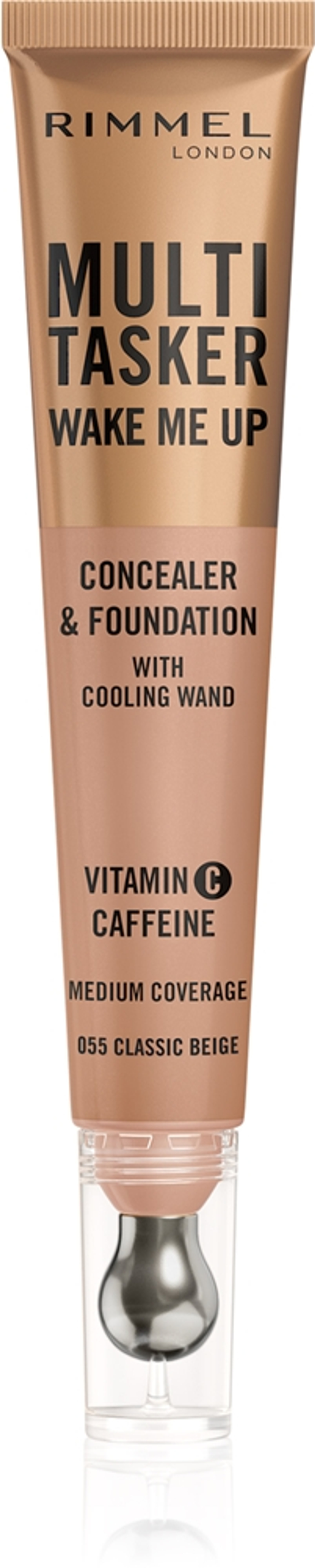 Rimmel Multi-Tasker Wake Me Up - Подклад и корректор с эффектом осветления оттенок 55 Classic Beige, 20 ml