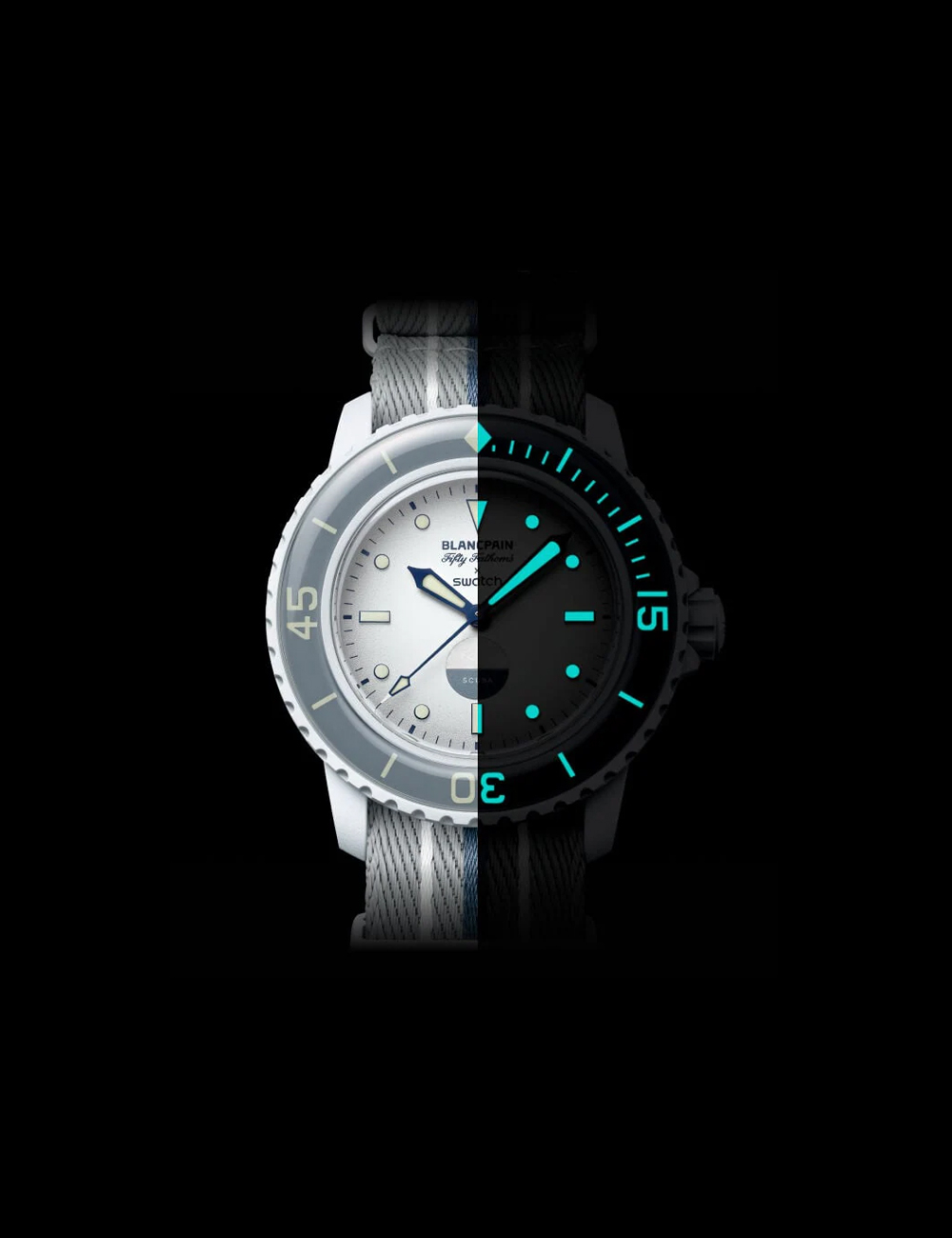 Наручные часы Blancpain x Swatch "Antarctic Ocean"