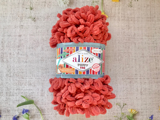 ALIZE "Puffy Fine", 90 терракот
