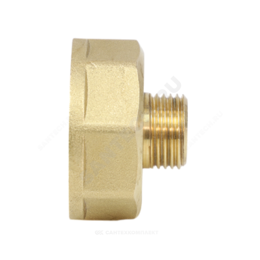 Переход латунь Ду 15х8 (1/2"х1/4") ВР/НР VALFEX VF.592.L.012.014