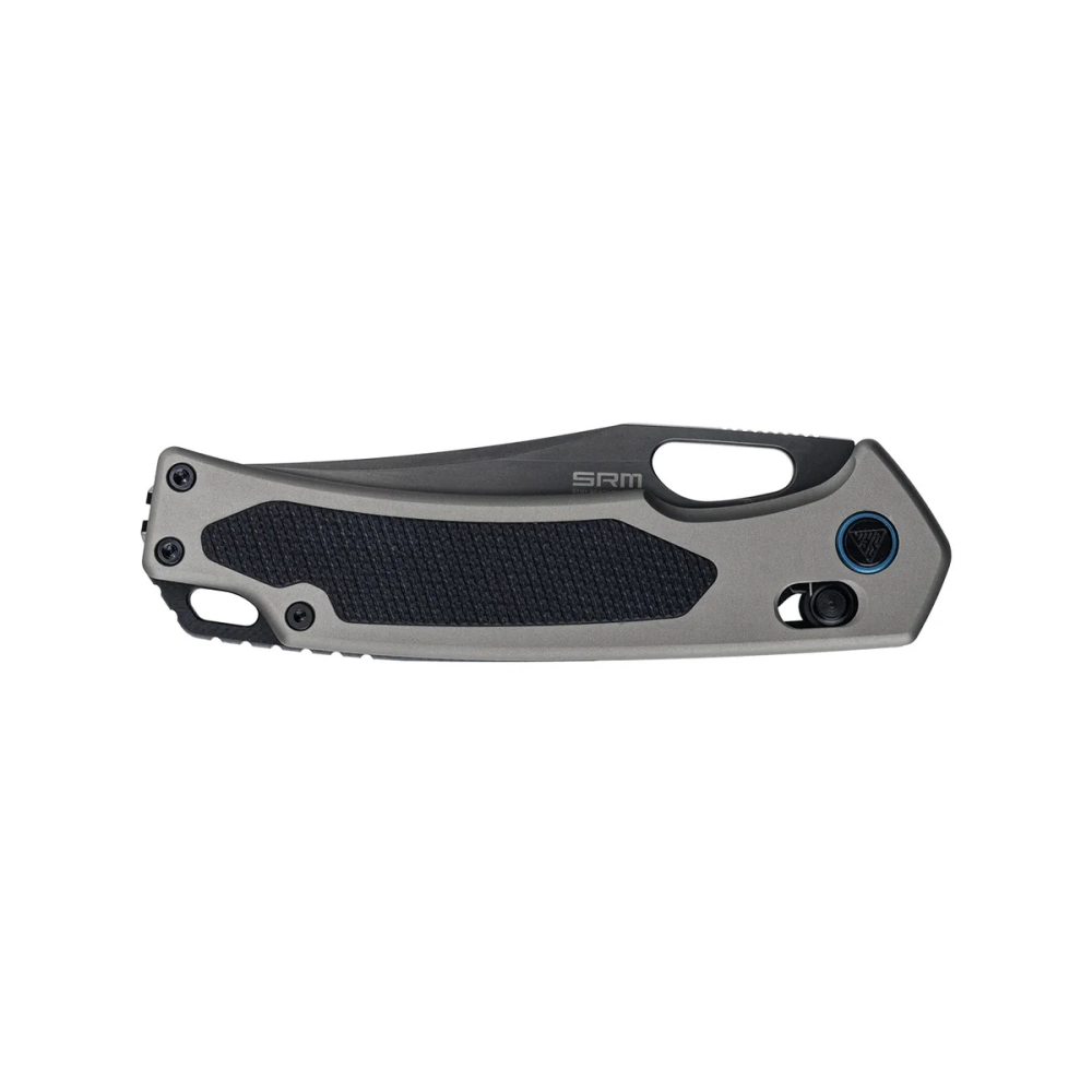 Нож складной SRM 9203-AK2 Retriever Black (140Cr Laminated, Grey Aluminum/Black G10)