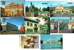Календарики карманные 25 штук. Виды городов, достопримечательности 1981 - 1994 гг.