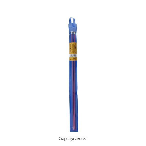 Спицы прямые металл ⌀4.5 мм, 35 см, розовый, Gamma CNK
