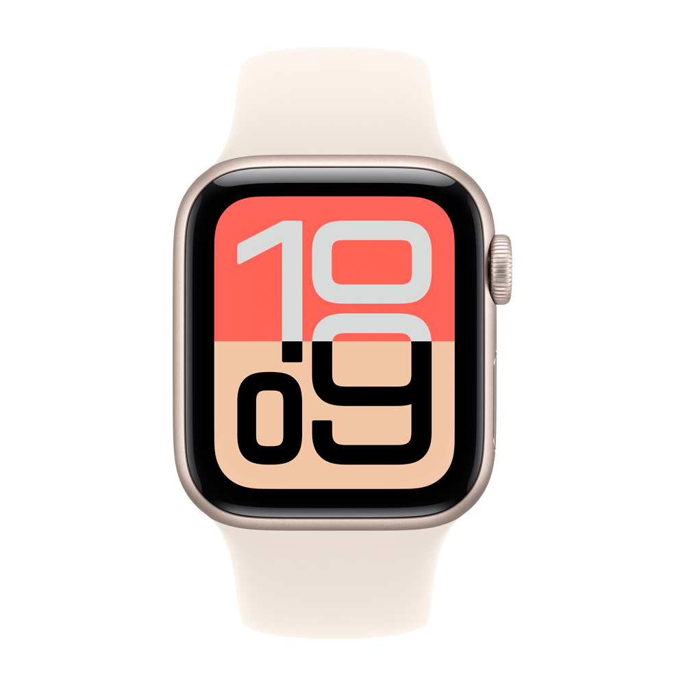 Умные часы Apple Watch SE 3 (2025) GPS, 40mm, Starlight Aluminium Case with Starlight Sport Band, S/M
