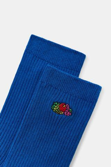 ZARA - FRUIT OF THE LOOM™ НАБОР ИЗ 2 ПАР ОДНОТОННЫХ ПОЛОСАТЫХ И ВЫШИТЫХ НОСКОВ, РАЗНОЦВЕТНЫЙ