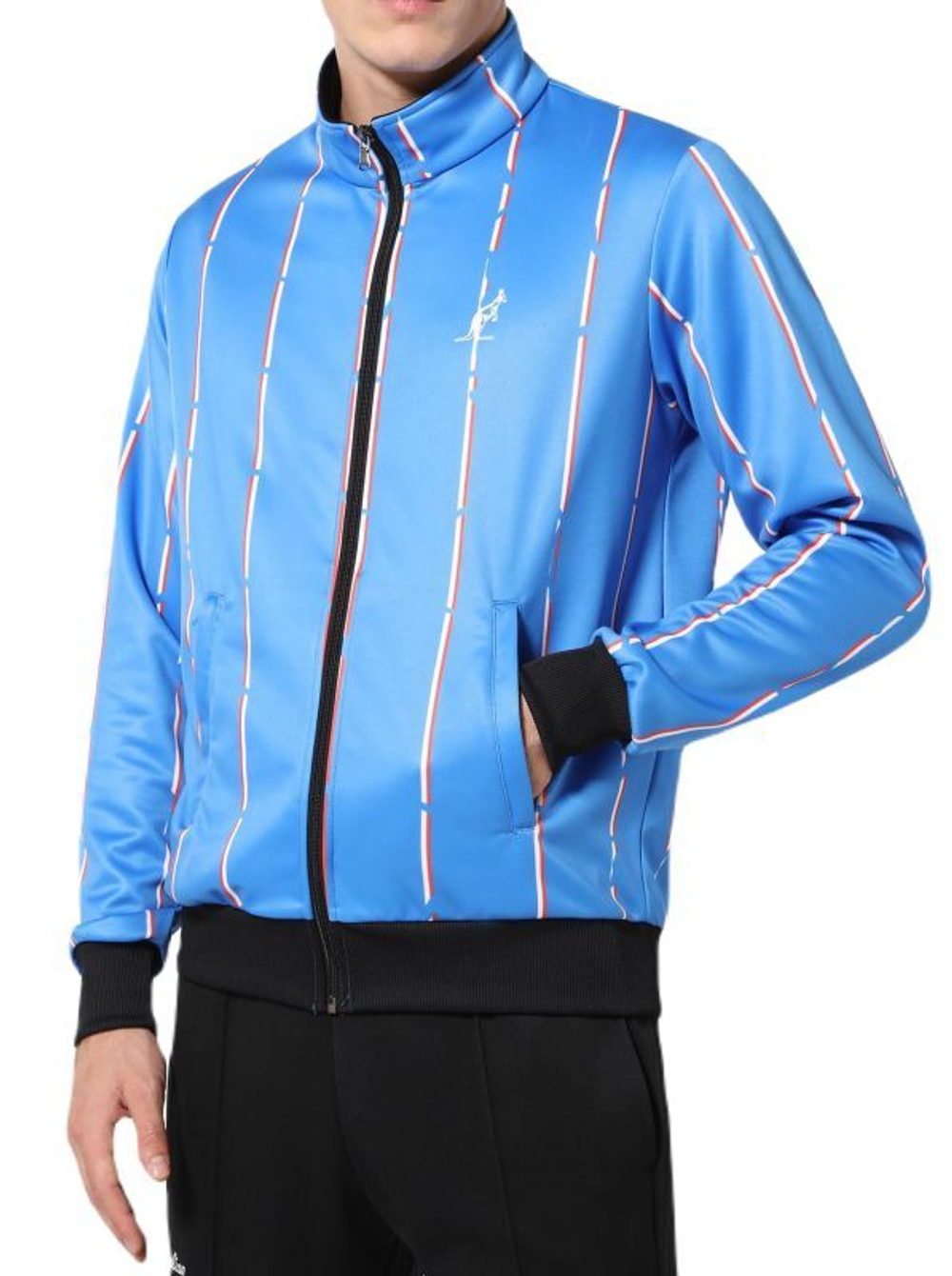 Мужской теннисный костюм Australian Double Jumpsuit With Stripes - разноцветный