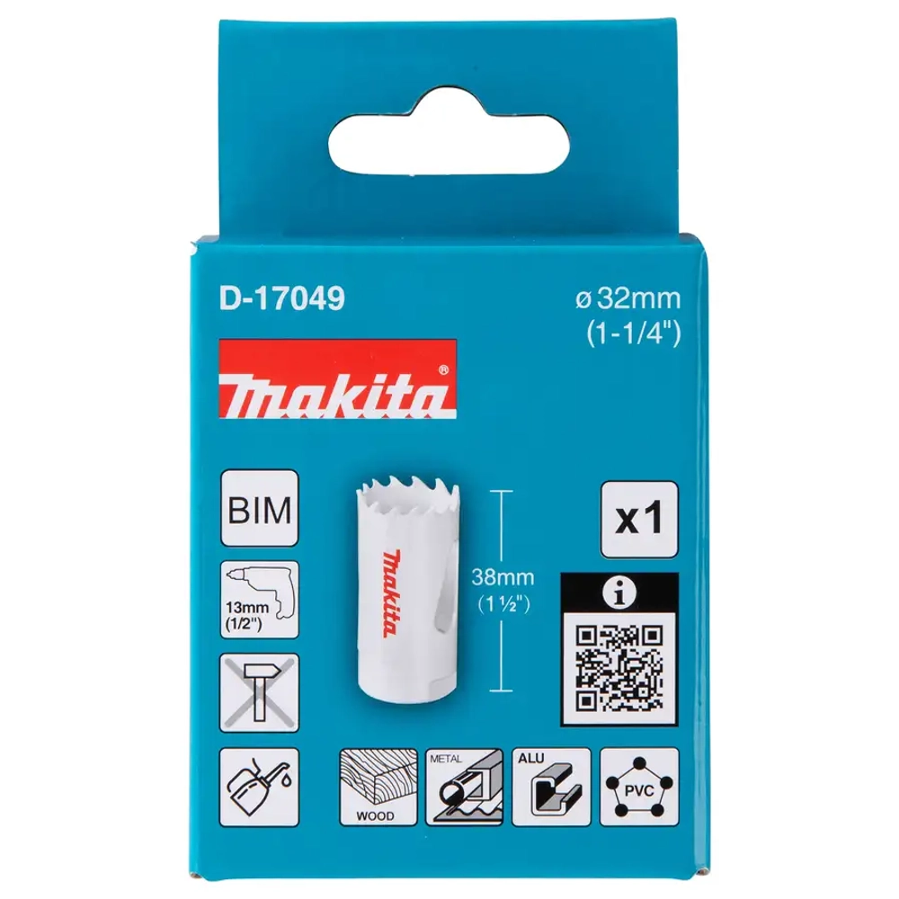 Биметаллическая полая коронка 32x40 мм Makita D-17049