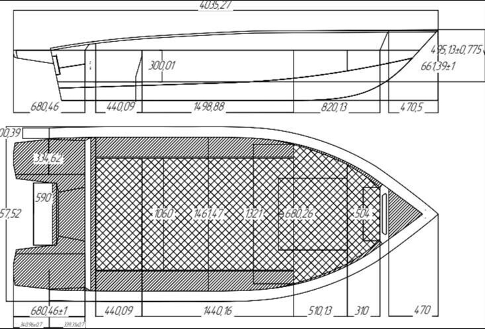 Лодка Гиргис 370 Консоль