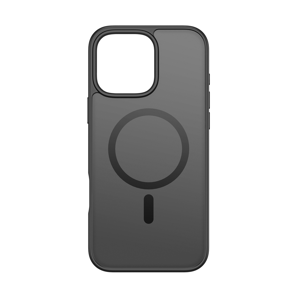 Прозрачный матовый чехол с черными рамками и с поддержкой MagSafe от Dux Ducis для iPhone 16 Pro, серия Yind Series Case