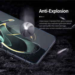Защитное стекло с прозрачными рамками от Nillkin для Xiaomi 13T и 13T Pro, серия H+Pro Anti-Explosion Glass Screen Protector