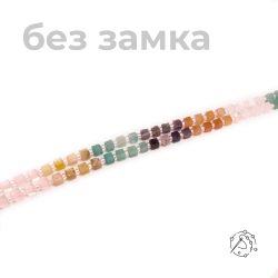 Нить бусин микс