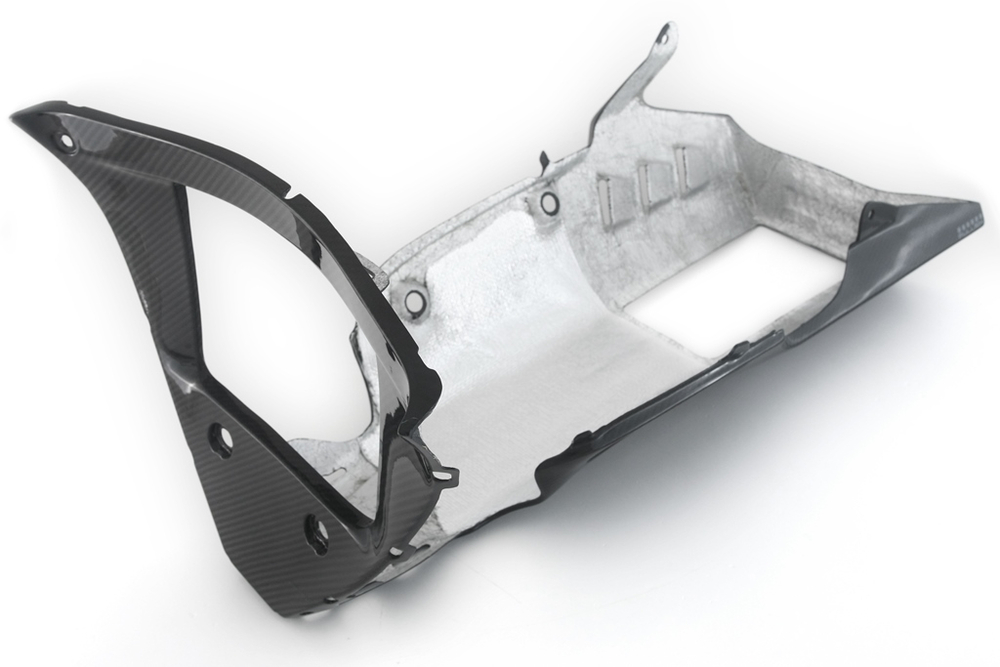 FullSix Карбоновая защита нижняя - Belly Pan (OEM выхлоп) Yamaha YZF-R1 MY-R120-TC42