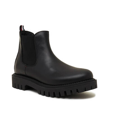 Кожаные челси premium casual chunky Tommy Hilfiger - черный(FM0FM04755)