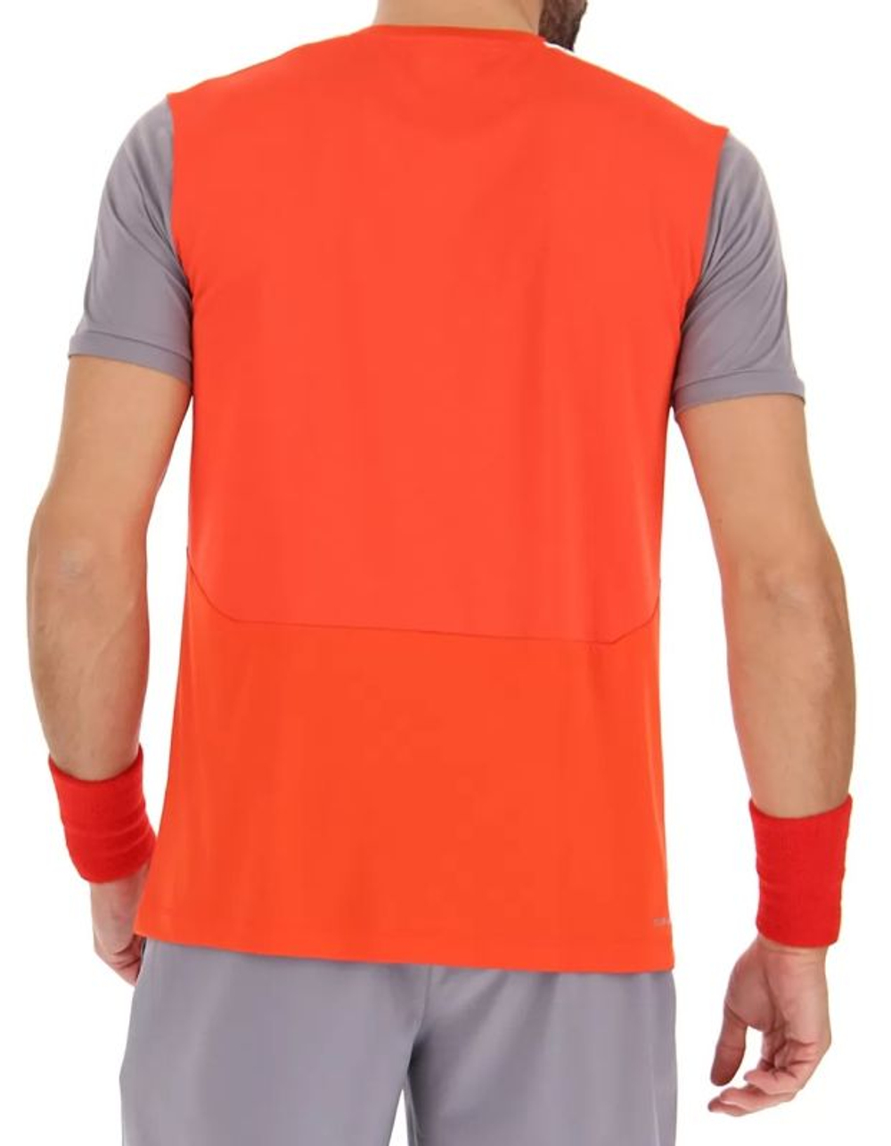 Мужская теннисная футболка Lotto Top IV Tee - red poppy/quicksilver