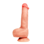 Телесный фаллоимитатор Страстный на присоске 14см Bior Toys Erowoman ER-30084