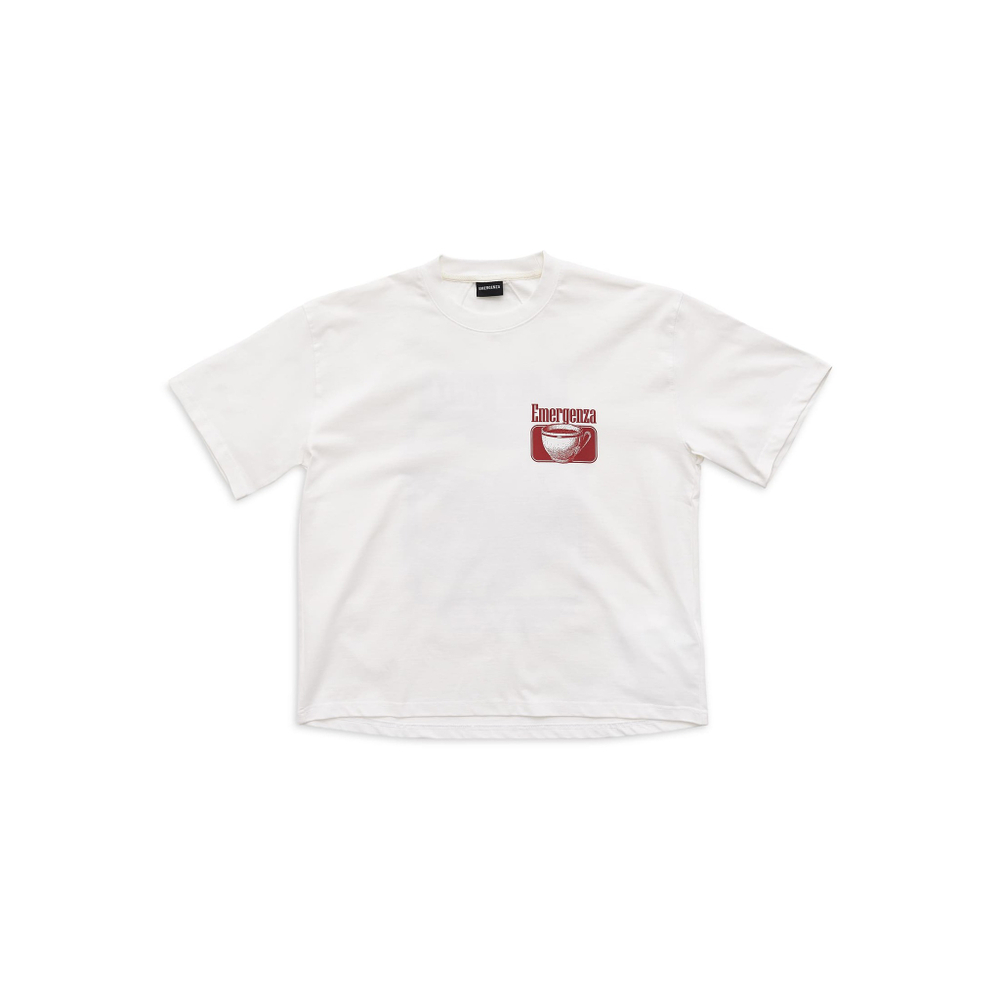 COFFEE CROPPED T-SHIRT OVERSIZED