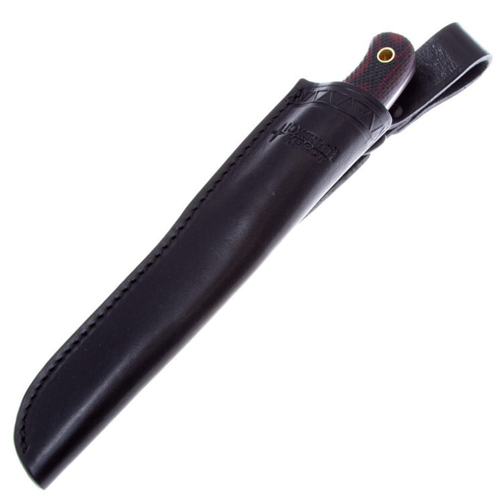 Нож Рыбацкий M, N690, микарта, 214.0954, красно-чёрная