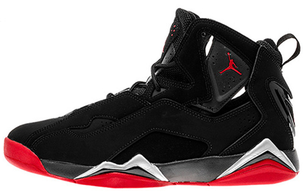 Jordan True Flight Black/Gym Red Metallic Silver