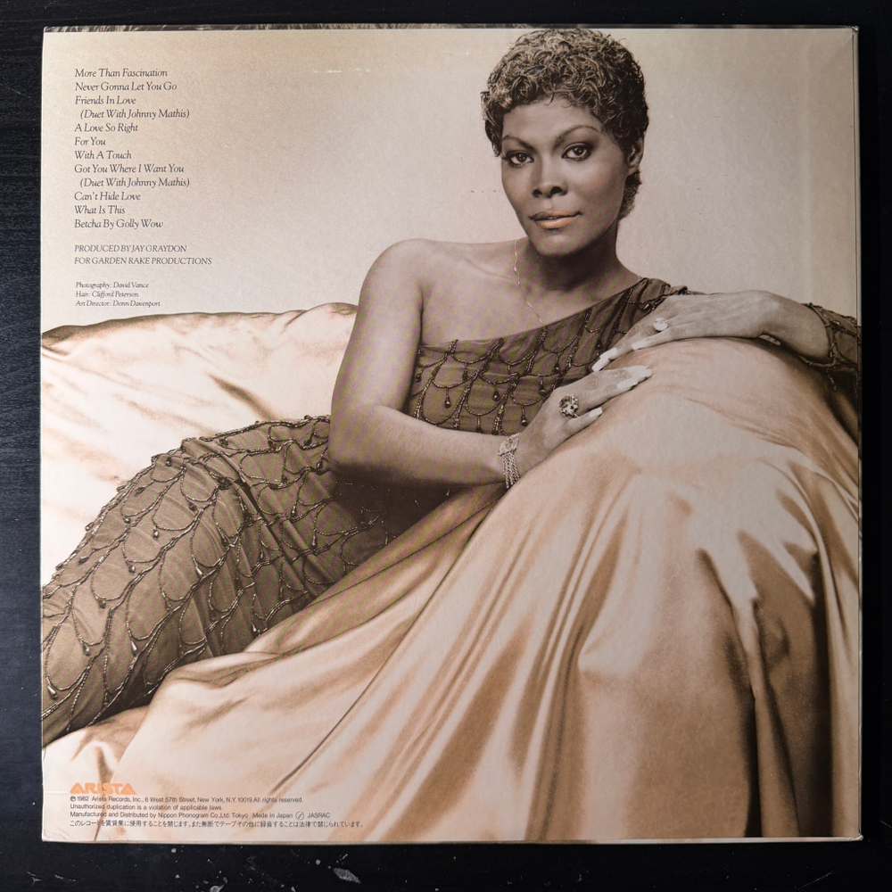 Dionne Warwick ‎– Friends In Love (Япония 1982г.)