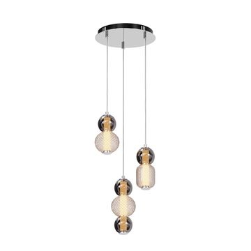 Подвесной светодиодный светильник 33W 3000К MOD273PL-L33CH3K хром Drop Maytoni