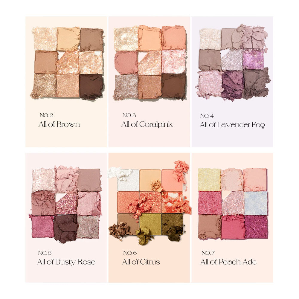 Палетка теней для век с глиттерами Unleashia Glitterpedia Eye Palette - №1 All of Glitter, 6, 6г