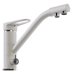 Смеситель для кухни 40к MIXLINE ML-GS05 (341) ультра белый с вых. для питьевого фильтра