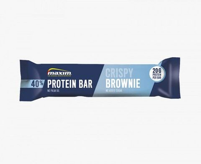 Протеиновый батончик Maxim CRISPY BROWNIE  - ХРУСТЯЩИЙ БРАУНИ 50 г (Из Финляндии)