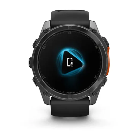 Мультиспортивные GPS часы Garmin Fenix 8X (51 mm) AMOLED Slate Gray with Black Silicone Band 010-02905-00