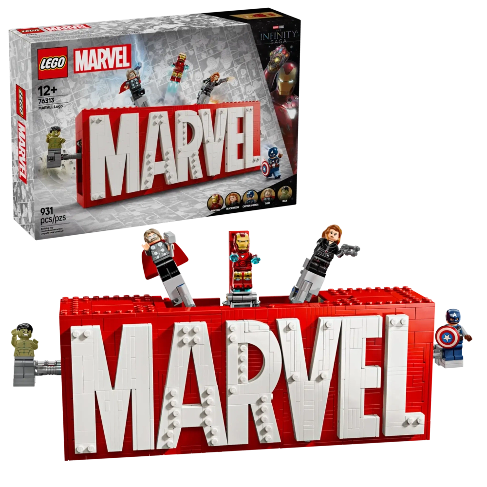 Конструктор LEGO Marvel 76313 Логотип с минифигурками