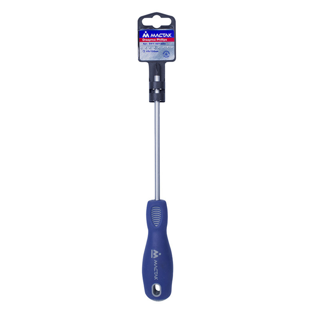 МАСТАК (041-02150H) Отвертка крестовая Phillips PH2 x 150 мм